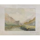 British School, early 20th century, 'Nature's Frontier', watercolour, initialed 'S.S.K', signed