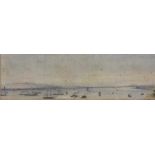 Frederick Edward Joseph Goff (British,19th century), A panoramic study of ships on the Thames,