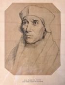 British School, A study of John Fisher, Bishop of Rochester, after Hans Holbein the Younger (German,