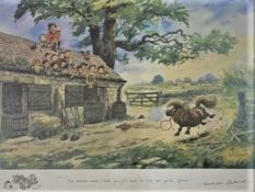 After Norman Thelwell (British, 20th century), A pair of limited edition offset lithographs: "Now