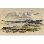 R.W. Drake (British, 20th century), Kippford, chromolithograph, signed, framed and glazed.