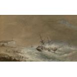 In the manner of Frank Henry Mason RBA RI RSMA (British, 20th century), a trio of maritime scenes,