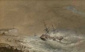 In the manner of Frank Henry Mason RBA RI RSMA (British, 20th century), a trio of maritime scenes,
