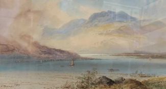 Ferneley Ramus (Irish, late 19th / early 20th century), Highland scene, watercolour, signed and