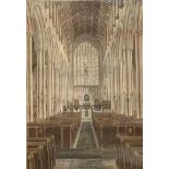 William F.K. Austin (British.19th century), "Interior of St, Peter's Mancroft, Norwich", hand