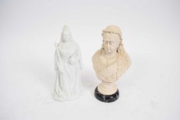 Two busts of Queen Victoria