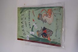 Babar's visit to Bird Island, published by Methuen & Co Ltd