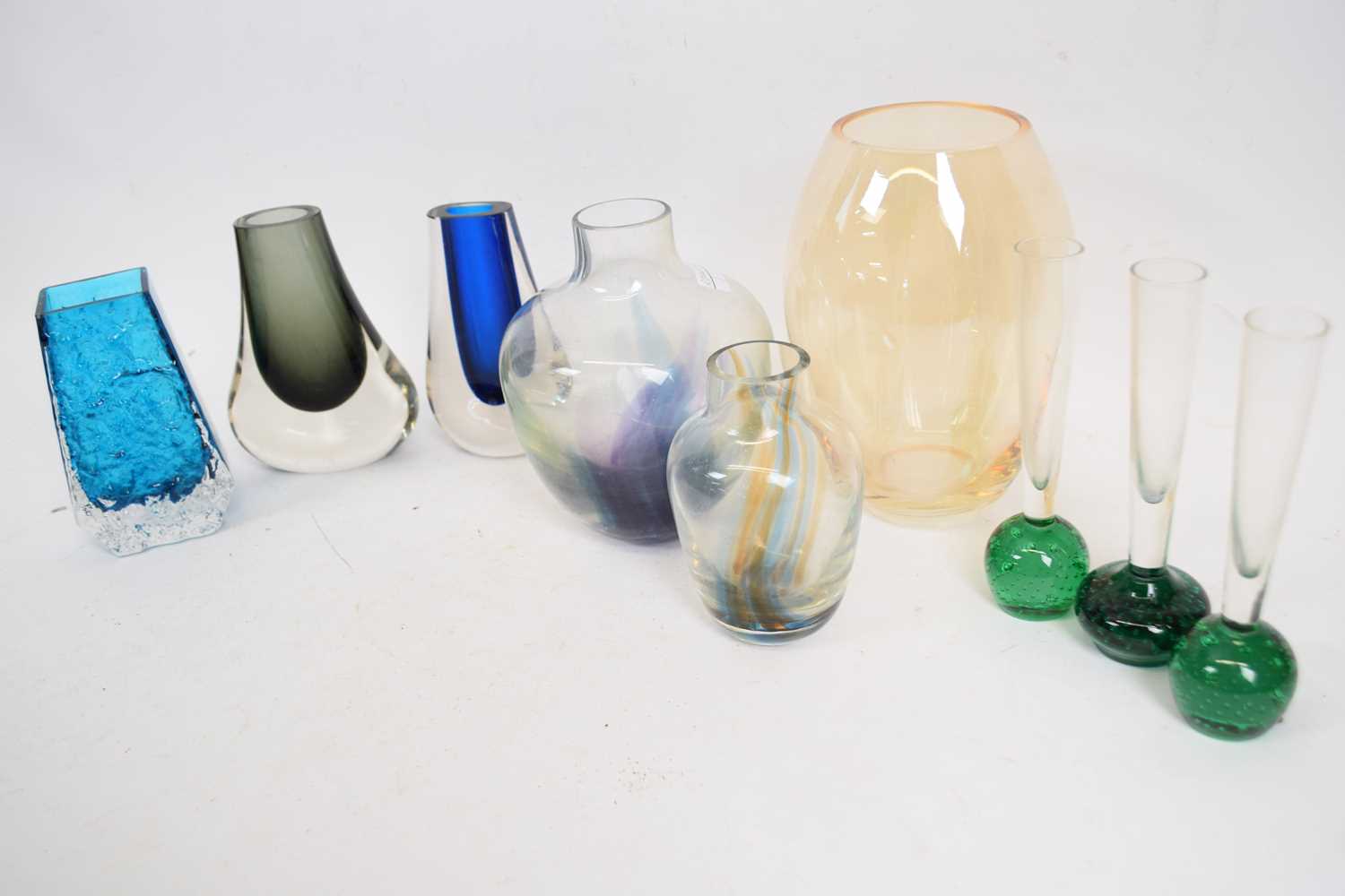 Art Deco Glass Vases Whitefriars - Image 2 of 4