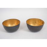 Pair of Oriental Lacquer Bowls