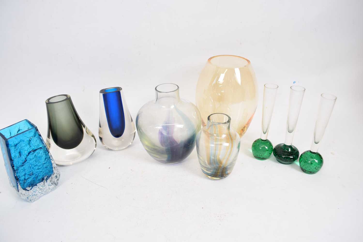 Art Deco Glass Vases Whitefriars