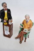 Royal Doulton figure of The Auctioneer, together with a Royal Doulton figure of Pride & Joy signed
