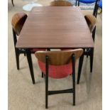 G-Plan Librenza dining table and four chairs, table 105cm wide (5)