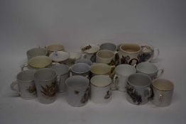 Mixed lot of commemorative ceramics, mainly mugs, Queen Victoria and others