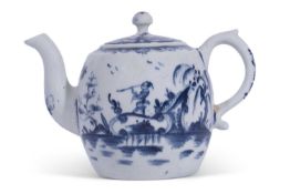 Lowestoft Porcelain Teapot c.1765