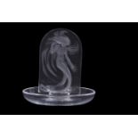 A Lalique pin dish in the Naiade pattern with engraved mark to base11cm highgood condition