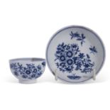 Lowestoft Porcelain Toy Teabowl and Saucer
