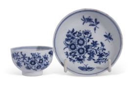 Lowestoft Porcelain Toy Teabowl and Saucer