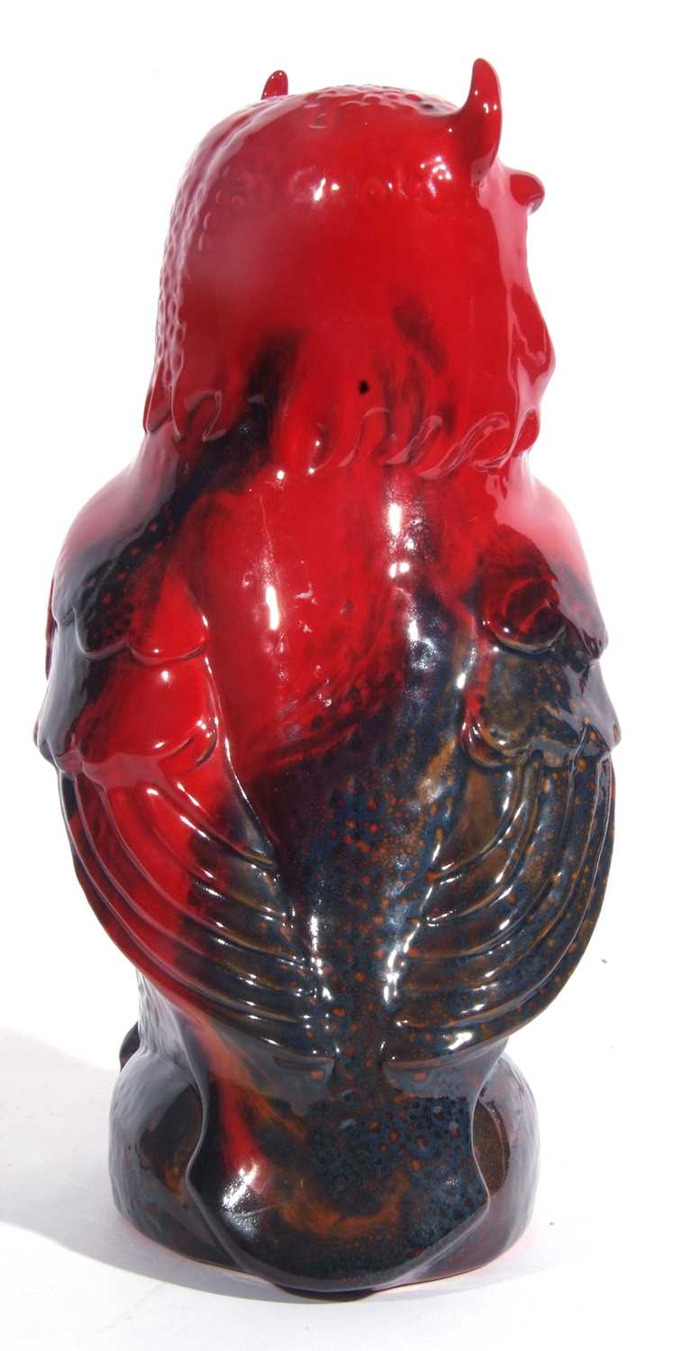 Royal Doulton Flambe model of an owl 33cm tall - Image 5 of 8
