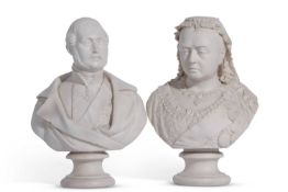 Parian bust of Victoria modelled by R J Morris, produced by Robinson & Leadbetter for the Diamond