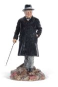 A Royal Doulton figure of Churchill HN3433 produced in a limited edition of 5000, this example