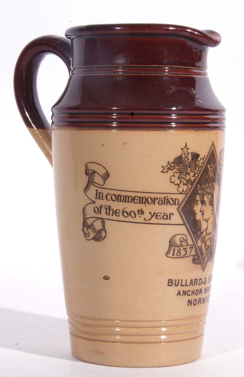 Unusual Lambeth Doulton pub jug commemorating Queen Victoria's Jubilee made for Bullard & Sons, - Image 3 of 7