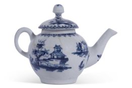 Lowestoft Porcelain Toy Teapot c.1765