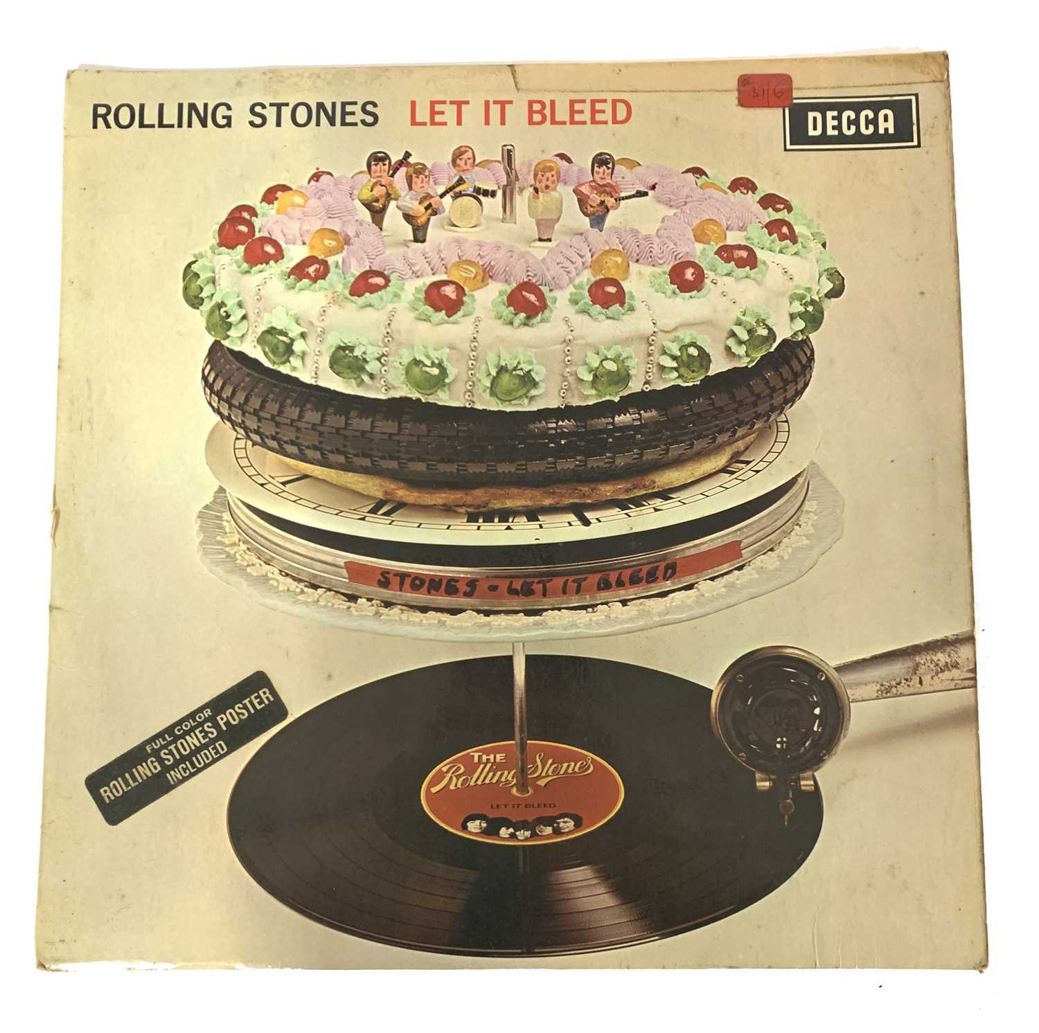 THE ROLLING STONES Let It Bleed Vinyl LP. First 'red-mono' pressing complete with poster. - Image 2 of 19