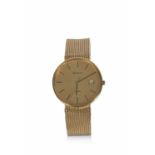 A 9ct gold Bulova quartz wristwatch, the bracelet is marked 375 on the clasp the inside of the