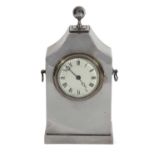 Silver Mantel Clock