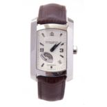 Gents Baume & Mercier Hampton wristwatch, having a white dial and white metal hour markers, blue