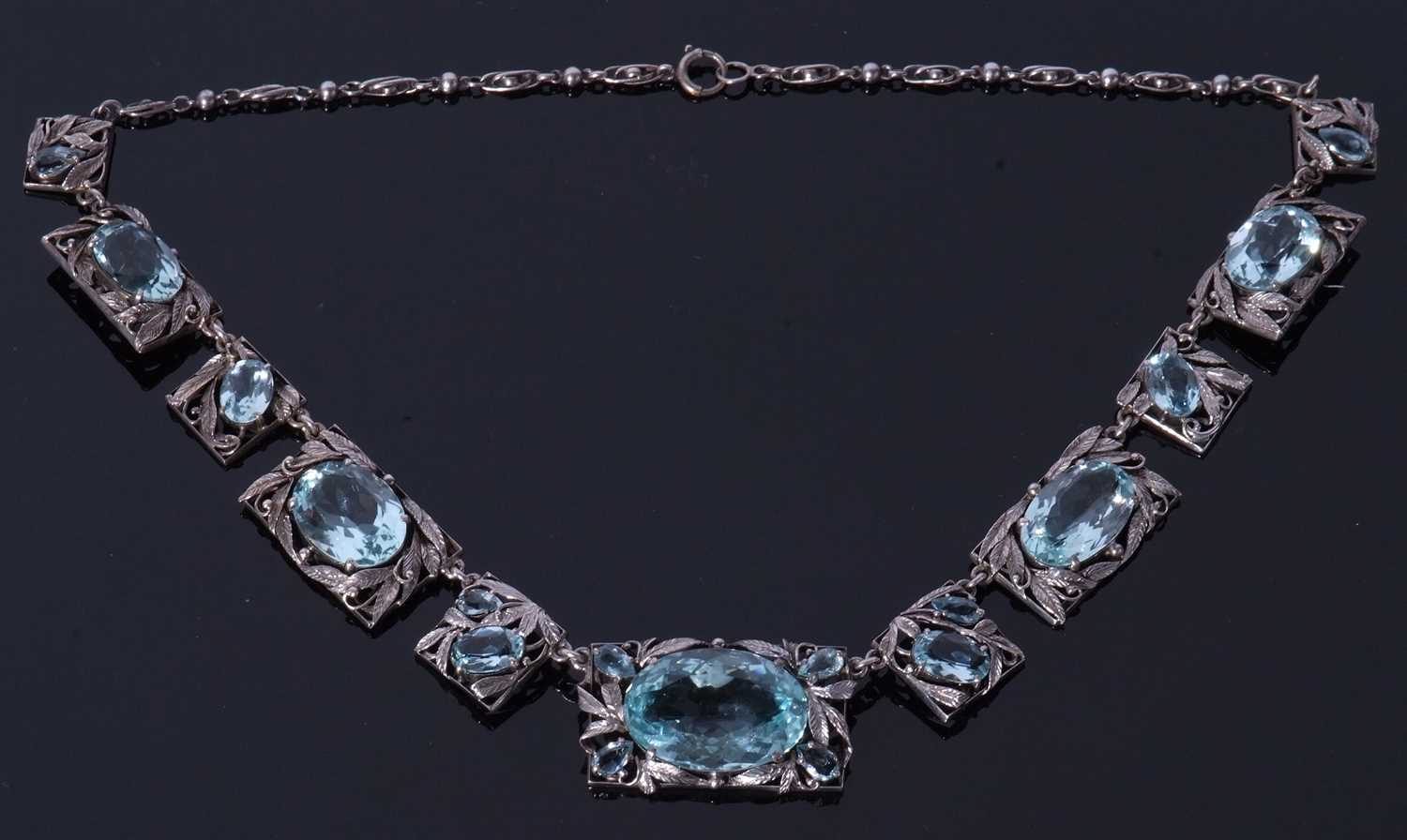 Attributed to Sybil Dunlop, Arts & Crafts demi-parure to include necklace, an alternate - Image 7 of 29