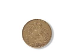 Victorian young head sovereign dated 1879
