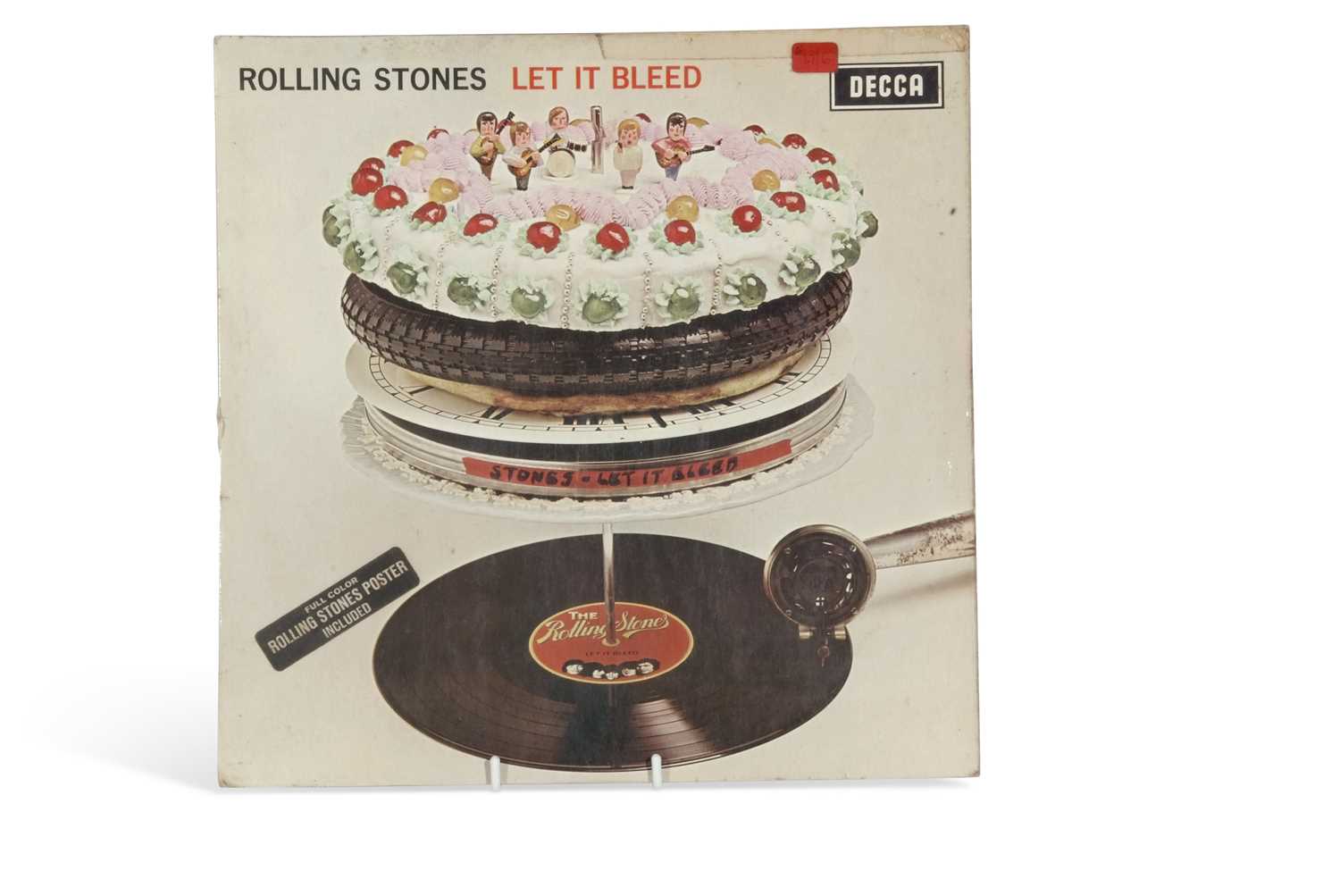 THE ROLLING STONES Let It Bleed Vinyl LP. First 'red-mono' pressing complete with poster. - Image 3 of 19