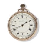9ct gold open face pocket watch by S Lacon of Wolverhampton, 52mm case size, manually crown wound