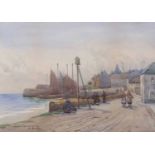 British School, Early 20th Century, 'Harbour Light, St Monans', watercolour, signed in ink lower