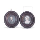 Attributed to Samuel Finney (British, 1719-98), A pair of miniatures depicting Thomas Bolton and