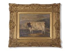 British School, 19th Century, follower of John Vine (British, 1808-1867), Study of a prized cow with