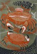 Edward Bawden (British, 1903-1989) Aesop's Fables: An Old Crab & A Young, circa 1950/60, linocut