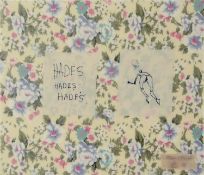 Tracey Emin RA (British, b. 1963 - ), 'Hades, Hades, Hades', screenprint on cotton, hand-stitched