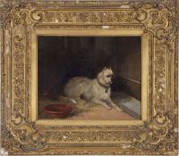 British School, 19th Century, follower of William Henry Hunt (British, 1790-1864), Study of a dog