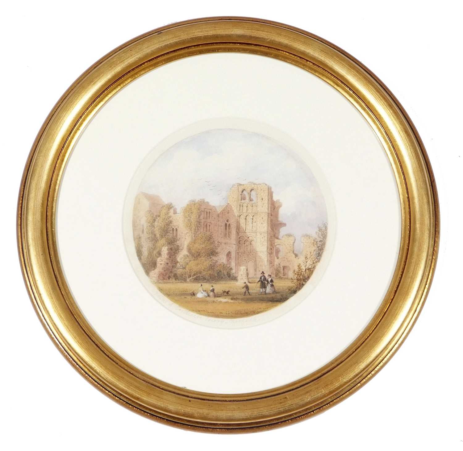 British School, 19th Century, Ruins of Castle Acre Priory, pencil, watercolour, 7x7insQty: 1