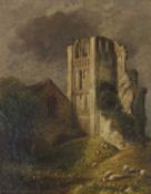 David Hodgson (British, 1798-1864), Castle Acre Priory, Norfolk, oil on canvas, 20x15insExhibited at