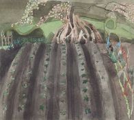 Moss (Rosamund) Fuller (British, b.1937 -), "Budden's Garden in May 1991", watercolour, 12x16ins.