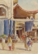 Violet Esther Drury Clutterbuck (British, 1869-1960), Peshawar, watercolour, 13x9ins