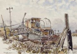 Roy Hodds (British, 1933-1987), "Salvaged", watercolour, signed, 7x10insQty: 1