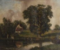 Robert Mallett, (British, 1867-1950), Earlham Park, Norwich, oil on canvas, signed, 24x29insQty: 1