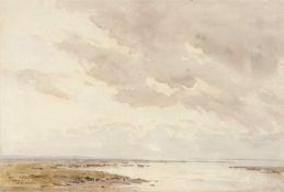 Arthur Gerald Ackermann (British, 1876-1960), "Looking towards Blakeney Point", watercolour, signed,