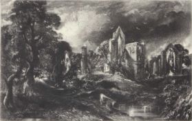 David Lucas (British, 1802-1881) after John Constable (British, 1776-1837), Castle Acre Priory,