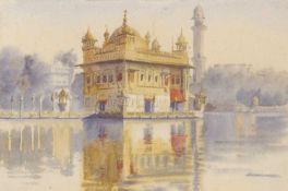 Violet Esther Drury Clutterbuck (British, 1869-1960), The Golden Temple at Amritsar, watercolour,