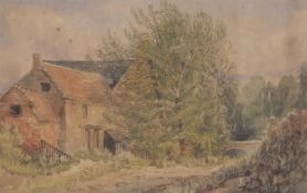 In the manner of Norwich School,19th Century, Cottage within a rural landscape, watercolour,